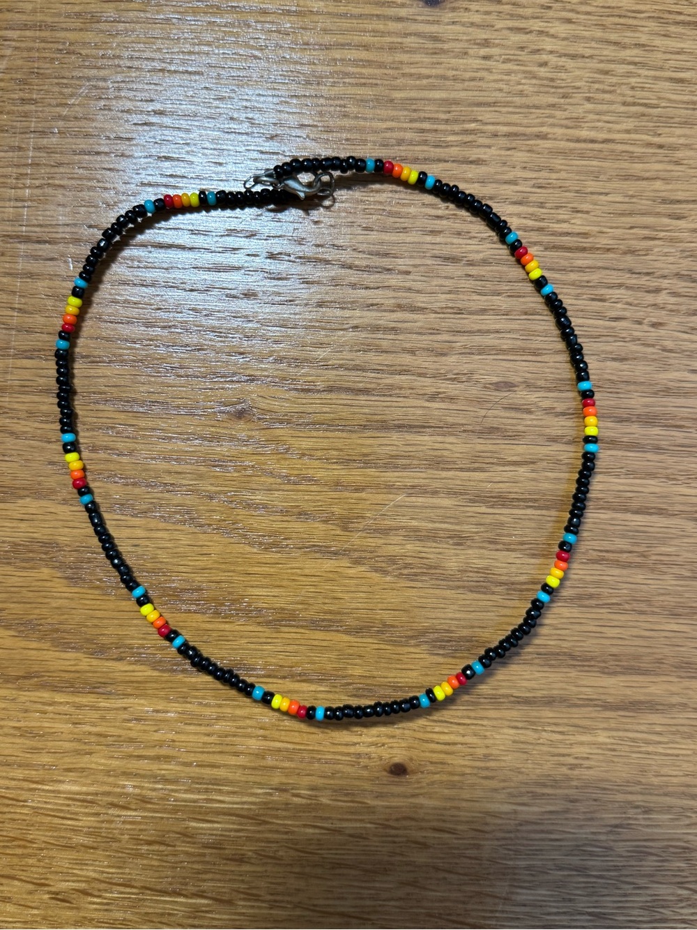 Beaded Multi-Color and Black Women's Necklace